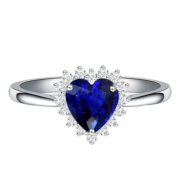 HarryChadEntcom Halo Blue Sapphire Ring Star Style Natural Earth Mined Diamonds 250 Carats Rings HarryChadEntcom Halo Blue Sapphire Ring Star Style Natural Earth Mined Diamonds 250 Carats Rings