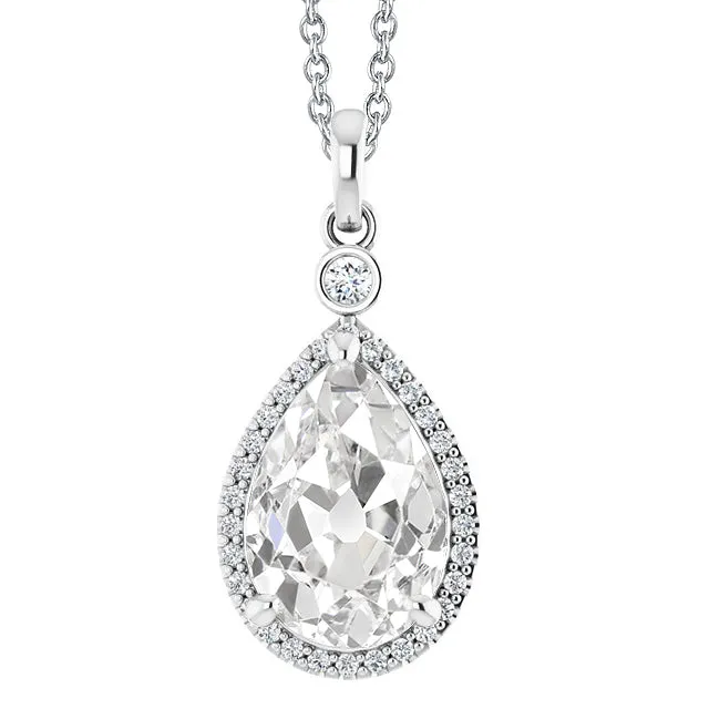 HarryChadEntcom Necklaces Round Pear Old Miner Gold Halo Real Natural Earth Mined Diamond Pendant Necklace 450 Carats HarryChadEntcom Necklaces Round Pear Old Miner Gold Halo Real Natural Earth Mined Diamond Pendant Necklace 450 Carats