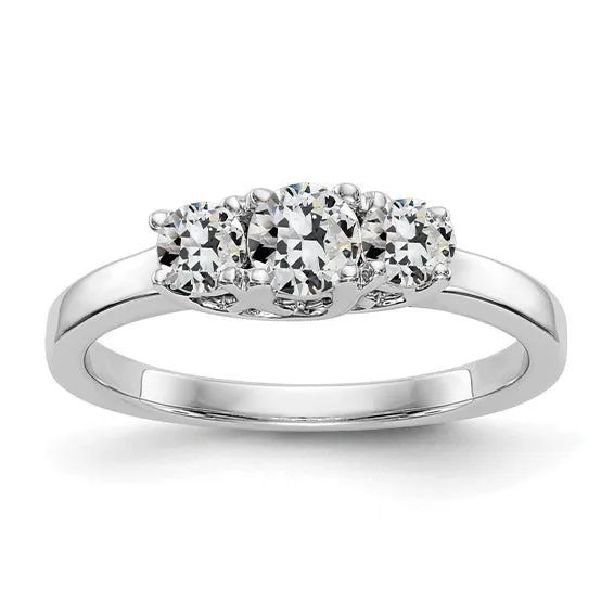 HarryChadEntcom Rings 14K Gold 3 Stone Ring Round Old Mine Cut Real Natural Earth Mined Diamond 250 Carats Jewelry HarryChadEntcom Rings 14K Gold 3 Stone Ring Round Old Mine Cut Real Natural Earth Mined Diamond 250 Carats Jewelry