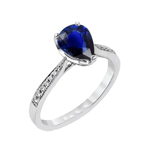 HarryChadEntcom Rings Gemstone Jewelry Ring Pear Deep Blue Sapphire Natural Earth Mined Diamonds 250 Carats HarryChadEntcom Rings Gemstone Jewelry Ring Pear Deep Blue Sapphire Natural Earth Mined Diamonds 250 Carats