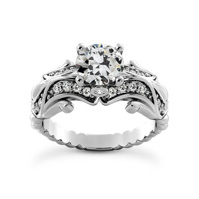 HarryChadEntcom Rings Old Miner Genuine Natural Earth Mined Diamond Fancy Ring Antique Style 14K Gold 450 Carats HarryChadEntcom Rings Old Miner Genuine Natural Earth Mined Diamond Fancy Ring Antique Style 14K Gold 450 Carats