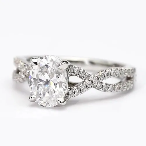 HarryChadEntcom Rings Oval Cut Natural Earth Mined Diamond Engagement Ring HarryChadEntcom Rings Oval Cut Natural Earth Mined Diamond Engagement Ring
