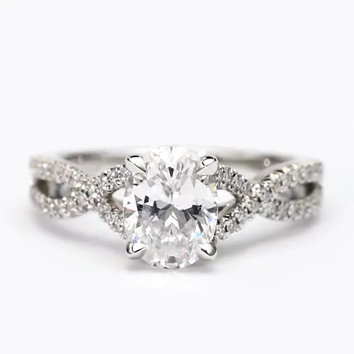 HarryChadEntcom Rings Oval Cut Natural Earth Mined Diamond Engagement Ring HarryChadEntcom Rings Oval Cut Natural Earth Mined Diamond Engagement Ring