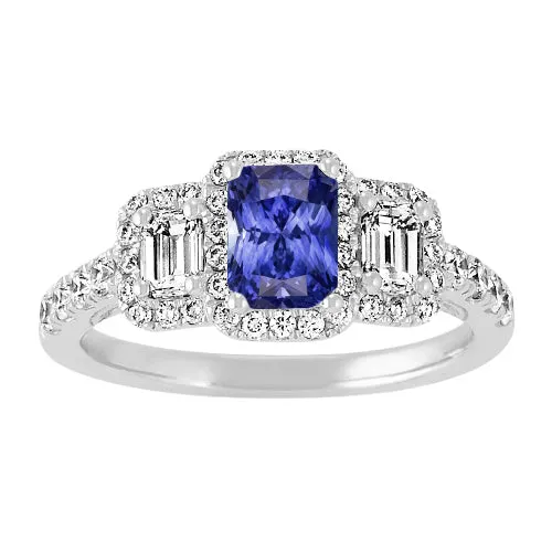 HarryChadEntcom Rings Women Halo Ring Round Emerald Natural Earth Mined Diamonds Blue Sapphire 3 Carats HarryChadEntcom Rings Women Halo Ring Round Emerald Natural Earth Mined Diamonds Blue Sapphire 3 Carats