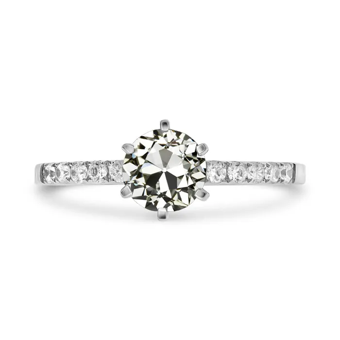 HarryChadEntcom Rings Womens Ring Round Old Miner Genuine Natural Earth Mined Diamond 6 Prong Set 350 Carats HarryChadEntcom Rings Womens Ring Round Old Miner Genuine Natural Earth Mined Diamond 6 Prong Set 350 Carats
