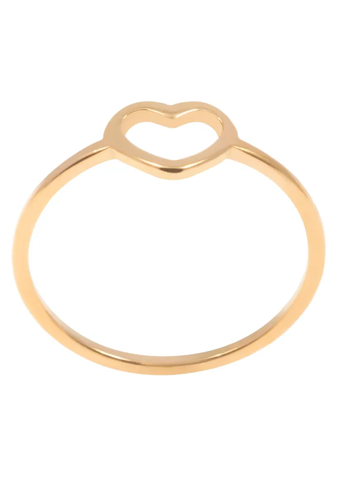 Heart Ring Gold Hey Happiness Rings Heart Ring Gold Hey Happiness Rings