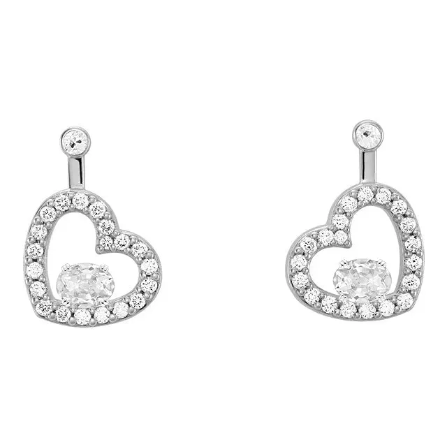 Heart Style Drop Earrings 350 Ct Oval Old Miner Jewelry Natural Diamond HarryChadEntcom Earrings Heart Style Drop Earrings 350 Ct Oval Old Miner Jewelry Natural Diamond HarryChadEntcom Earrings