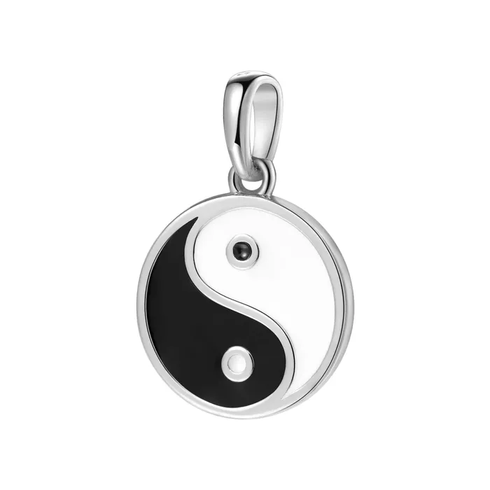 Hey Happiness Necklaces Balance Pendant for Calm Harmonious in Silver
