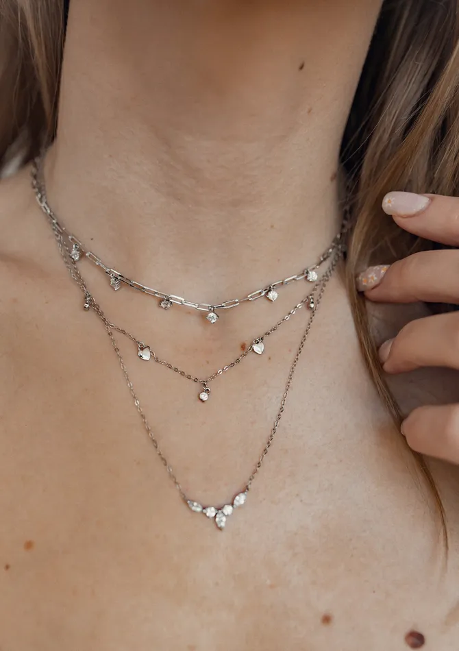 Hey Happiness Necklaces Gemstone Crown Necklace Sterling Silver Hey Happiness Necklaces Gemstone Crown Necklace Sterling Silver