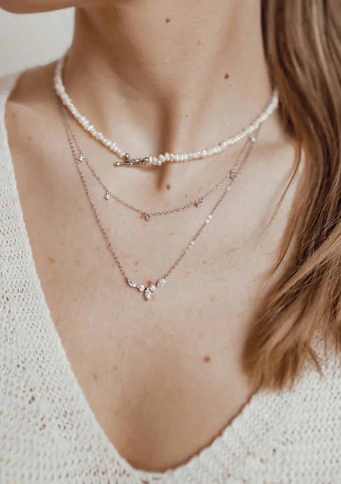 Hey Happiness Necklaces Gemstone Crown Necklace Sterling Silver Hey Happiness Necklaces Gemstone Crown Necklace Sterling Silver