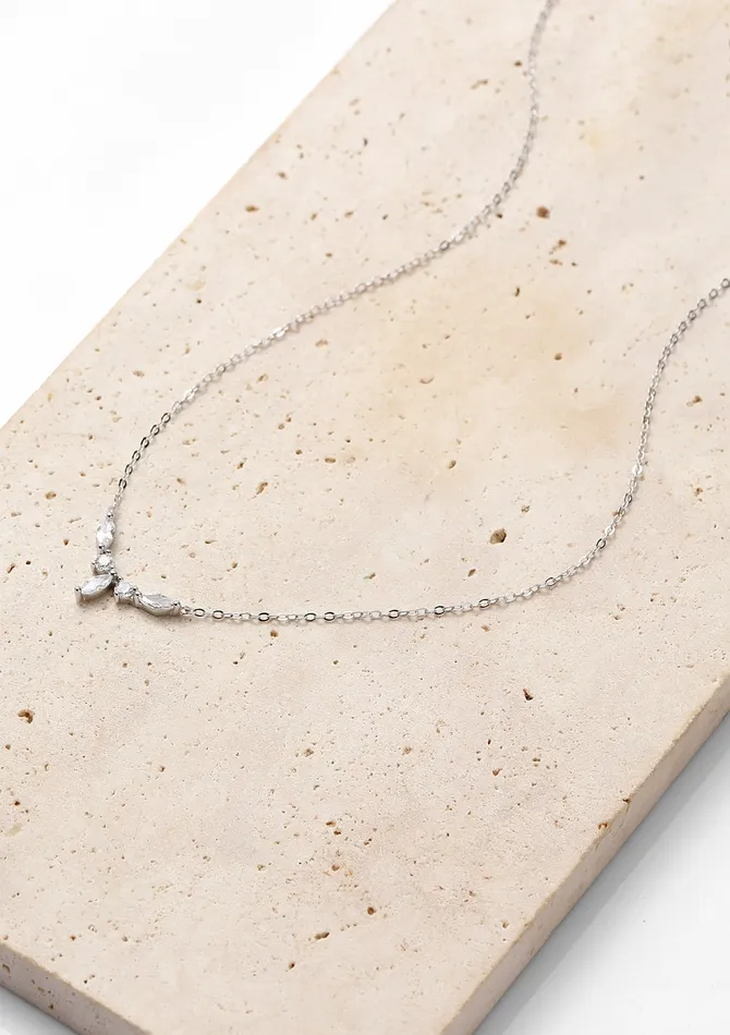Hey Happiness Necklaces Gemstone Crown Necklace Sterling Silver Hey Happiness Necklaces Gemstone Crown Necklace Sterling Silver