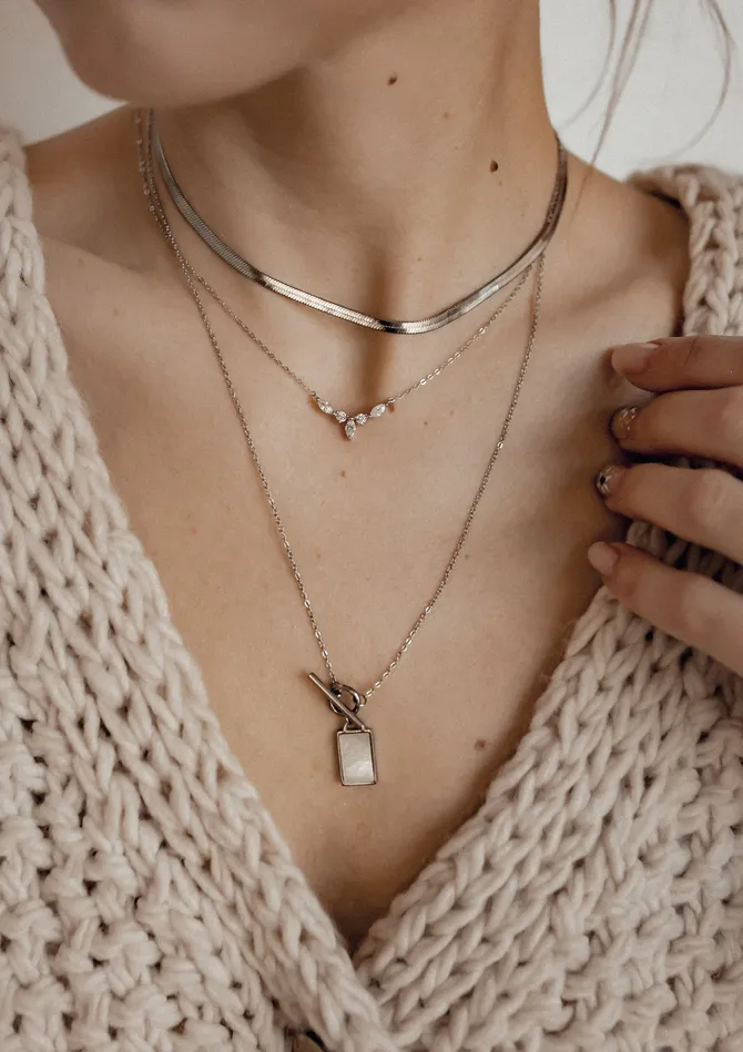 Hey Happiness Necklaces Gemstone Crown Necklace Sterling Silver Hey Happiness Necklaces Gemstone Crown Necklace Sterling Silver
