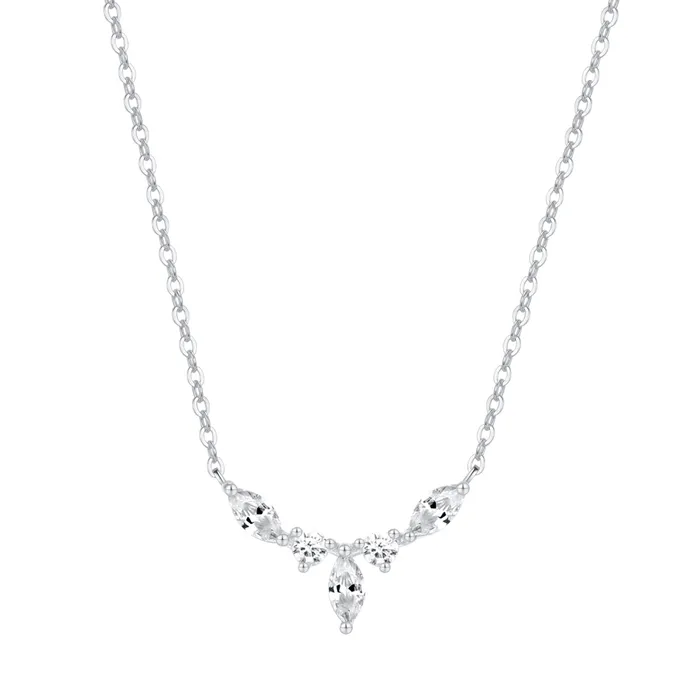 Hey Happiness Necklaces Gemstone Crown Necklace Sterling Silver Hey Happiness Necklaces Gemstone Crown Necklace Sterling Silver