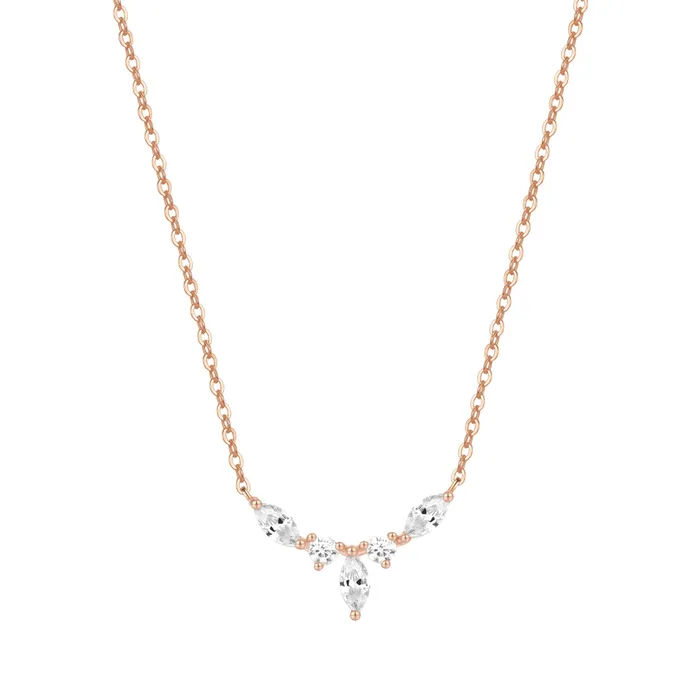 Hey Happiness Necklaces Gemstone Crown Necklace Sterling Silver Hey Happiness Necklaces Gemstone Crown Necklace Sterling Silver