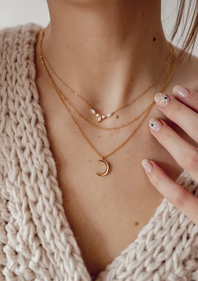 Hey Happiness Necklaces Gemstone Crown Necklace Sterling Silver Hey Happiness Necklaces Gemstone Crown Necklace Sterling Silver