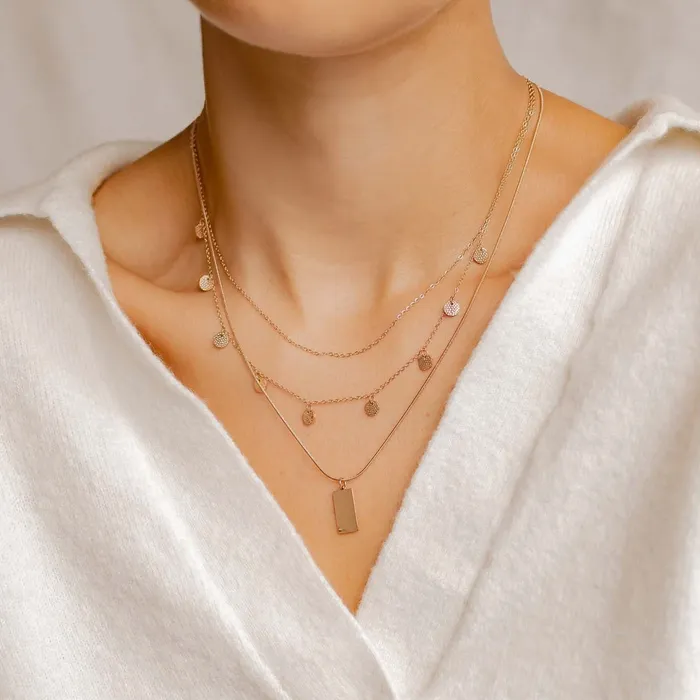 Hey Happiness Necklaces MultiStrand Layered Necklace Look Hey Happiness Necklaces MultiStrand Layered Necklace Look