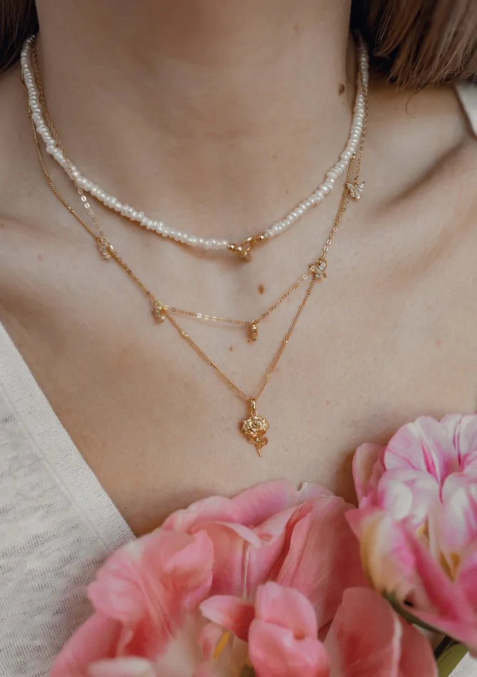 Hey Happiness Necklaces Pearl Heart Sterling Silver Clasp Choker Necklace Gold Hey Happiness Necklaces Pearl Heart Sterling Silver Clasp Choker Necklace Gold