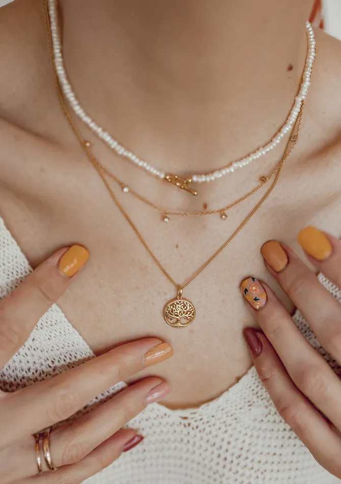 Hey Happiness Necklaces Pearl Heart Sterling Silver Clasp Choker Necklace Gold Hey Happiness Necklaces Pearl Heart Sterling Silver Clasp Choker Necklace Gold