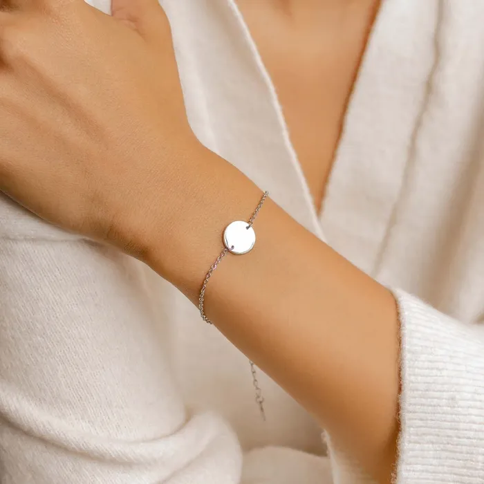 Hey Happiness Simple Circle Bracelet Silver Bracelets Hey Happiness Simple Circle Bracelet Silver Bracelets