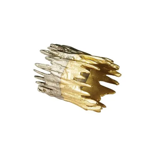 Kim Seybert Patina Napkin Ring In Gold Silver Set of 4 Aluminum 3 Kim Seybert Rings Kim Seybert Patina Napkin Ring In Gold Silver Set of 4 Aluminum 3 Kim Seybert Rings