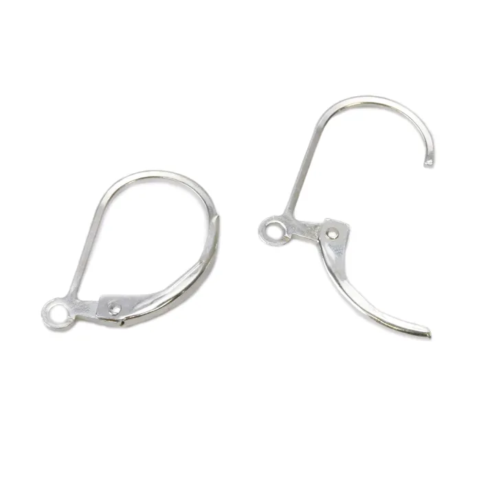 KS Rings Sterling Silver Lever Back Earwire with Ring