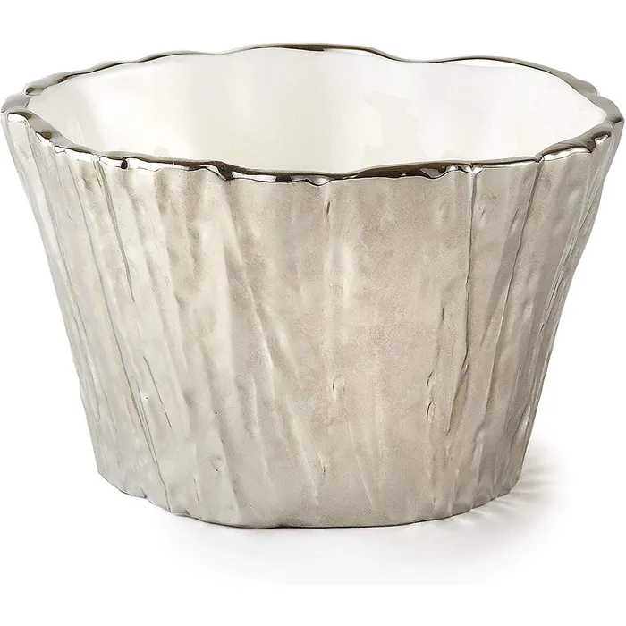 Leeber Silver Tree Bark Bowl Leeber Necklaces