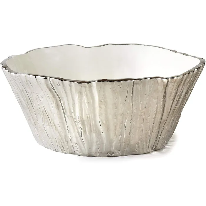 Leeber Silver Tree Bark Bowl Leeber Necklaces Leeber Silver Tree Bark Bowl Leeber Necklaces