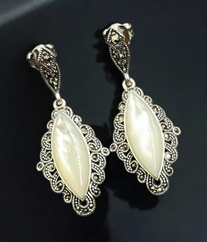 Marcasite Earrings The Madana Silver Marcasite Necklace Earrings