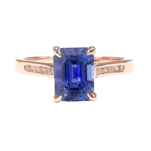 Natural Earth Mined Diamond Engagement Ring Emerald Ceylon Sapphire 275 Carats Rose Gold HarryChadEntcom Rings Natural Earth Mined Diamond Engagement Ring Emerald Ceylon Sapphire 275 Carats Rose Gold HarryChadEntcom Rings