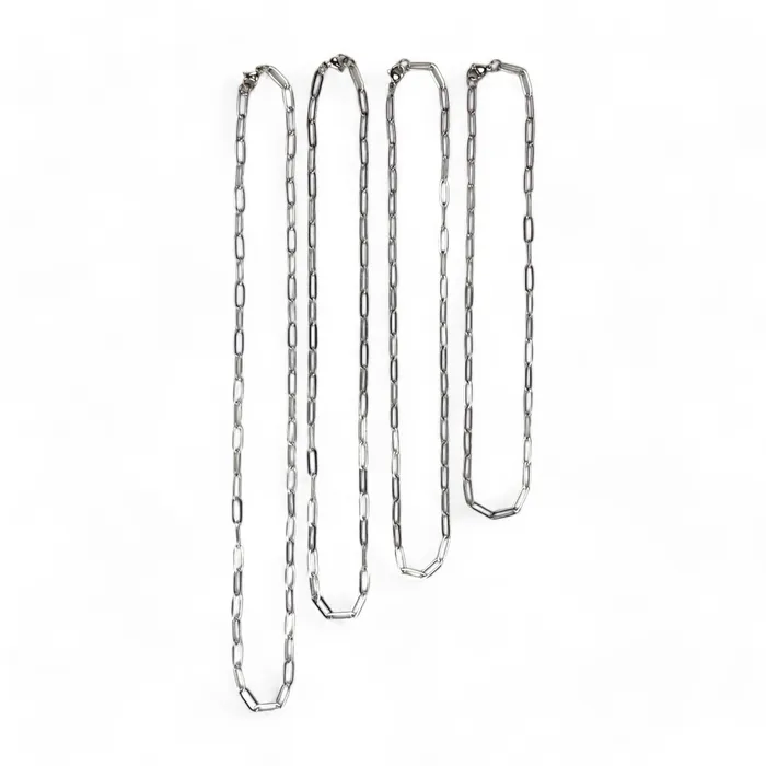 Necklaces CONQUERing Paperclip Layering Necklace Chain