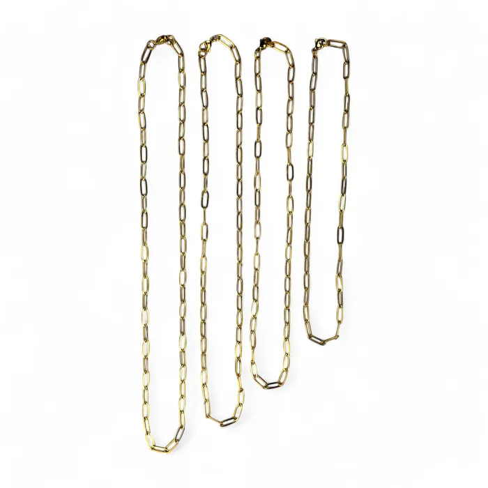 Necklaces CONQUERing Paperclip Layering Necklace Chain