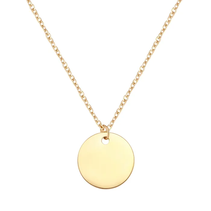 Necklaces Hey Happiness Circle Necklace Gold