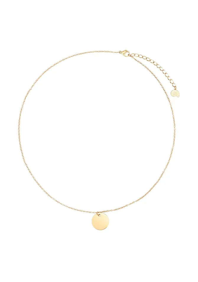 Necklaces Hey Happiness Circle Necklace Gold