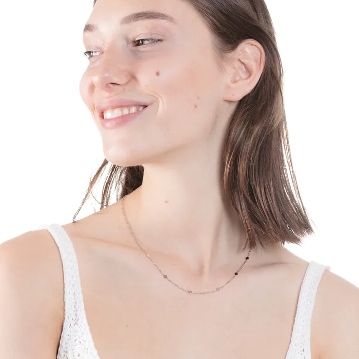 Necklaces Hey Happiness Rhombus Charm Delicate Necklace Rose Gold Necklaces Hey Happiness Rhombus Charm Delicate Necklace Rose Gold