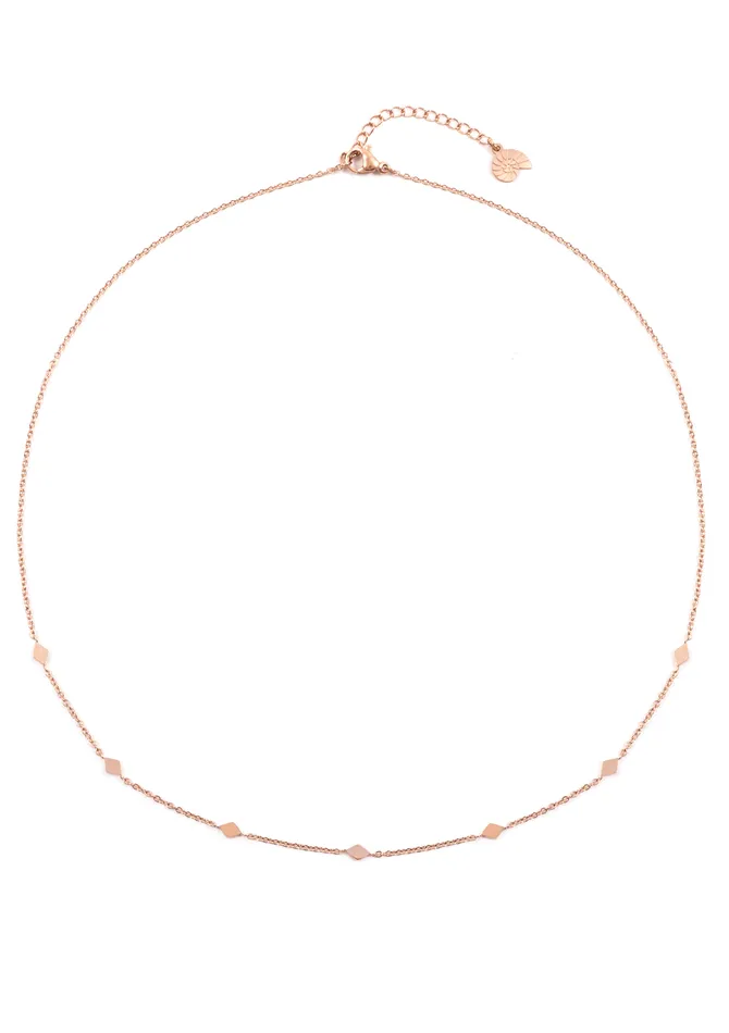 Necklaces Hey Happiness Rhombus Charm Delicate Necklace Rose Gold Necklaces Hey Happiness Rhombus Charm Delicate Necklace Rose Gold