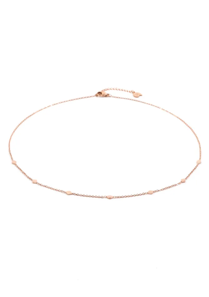Necklaces Hey Happiness Rhombus Charm Delicate Necklace Rose Gold Necklaces Hey Happiness Rhombus Charm Delicate Necklace Rose Gold