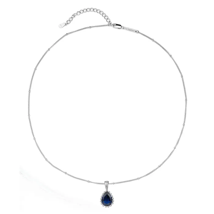 Necklaces Hey Happiness September Sapphire Birthstone Necklace Sterling Silver Necklaces Hey Happiness September Sapphire Birthstone Necklace Sterling Silver