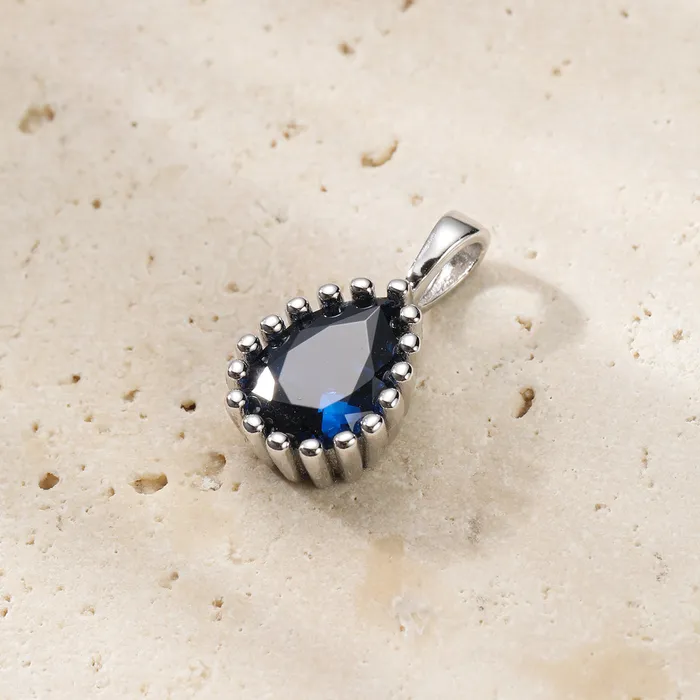 Necklaces Hey Happiness September Sapphire Birthstone Necklace Sterling Silver Necklaces Hey Happiness September Sapphire Birthstone Necklace Sterling Silver