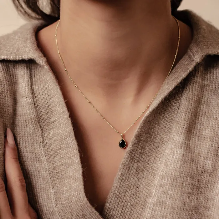 Necklaces Hey Happiness September Sapphire Birthstone Necklace Sterling Silver Necklaces Hey Happiness September Sapphire Birthstone Necklace Sterling Silver