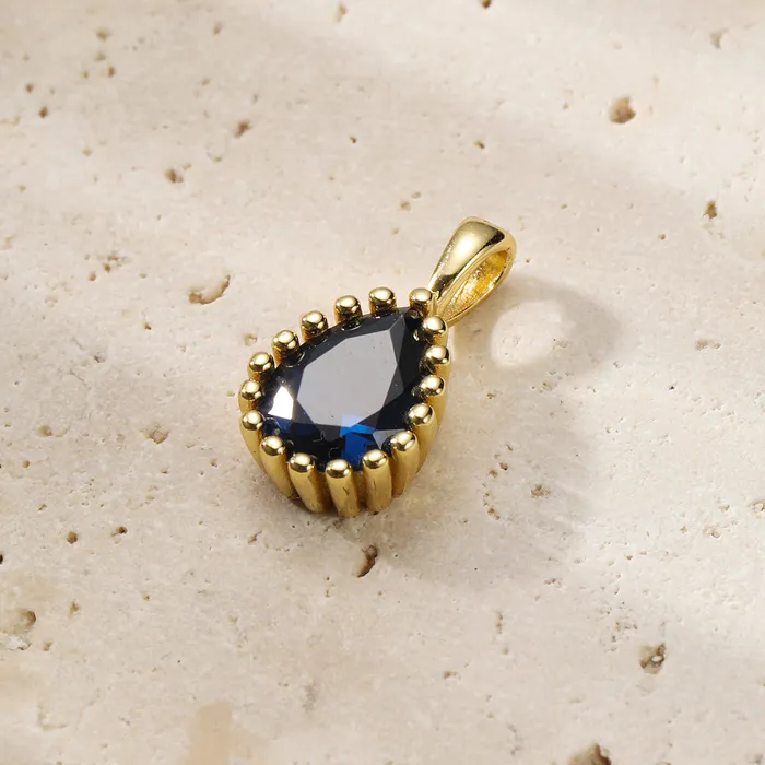 Necklaces Hey Happiness September Sapphire Birthstone Necklace Sterling Silver Necklaces Hey Happiness September Sapphire Birthstone Necklace Sterling Silver