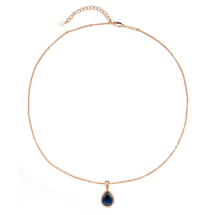 Necklaces Hey Happiness September Sapphire Birthstone Necklace Sterling Silver Necklaces Hey Happiness September Sapphire Birthstone Necklace Sterling Silver