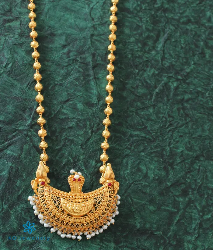 Necklaces Silversmith The Viloma Kokkethathi Silver Mohanmala Necklace
