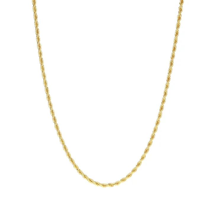 Necklaces Thin Twist Chain Necklace Gold Hey Happiness