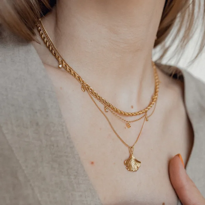 Necklaces Thin Twist Chain Necklace Gold Hey Happiness Necklaces Thin Twist Chain Necklace Gold Hey Happiness