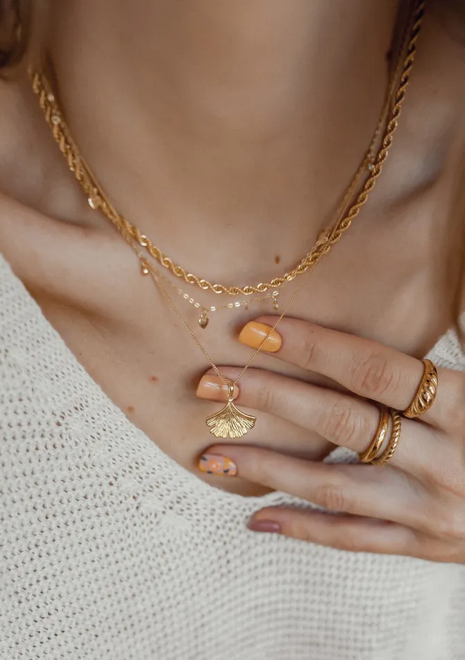 Necklaces Thin Twist Chain Necklace Gold Hey Happiness Necklaces Thin Twist Chain Necklace Gold Hey Happiness