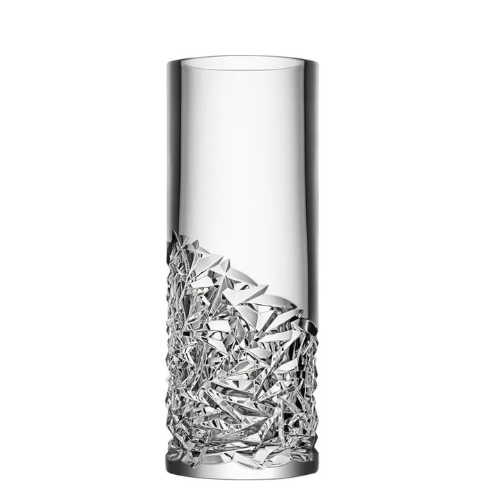 Orrefors Carat Vase Cylinder Lower Cut Glass Clear Orrefors Rings