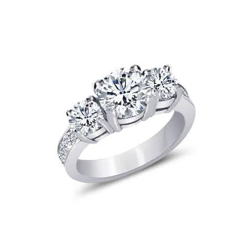 Rings 321 Carats Round Princess Natural Earth Mined Diamond 3 Stone Style Engagement Ring GB Rings 321 Carats Round Princess Natural Earth Mined Diamond 3 Stone Style Engagement Ring GB