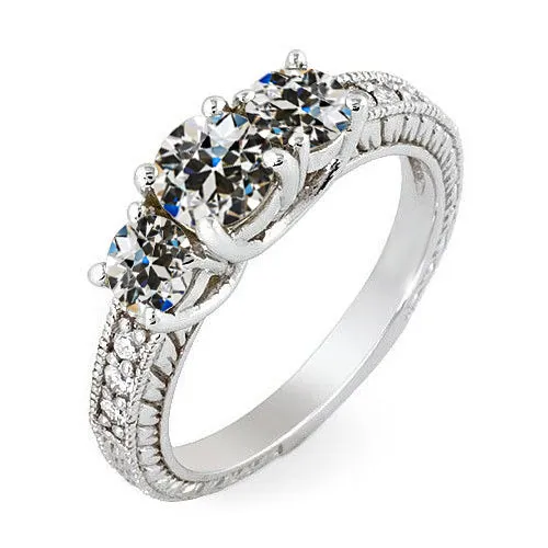 Rings Antique Style Round Old Cut Natural Earth Mined Diamond Anniversary Ring 250 Carats HarryChadEntcom Rings Antique Style Round Old Cut Natural Earth Mined Diamond Anniversary Ring 250 Carats HarryChadEntcom