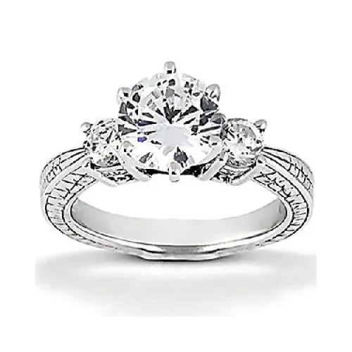 Rings GB 150 Carats Natural Earth Mined Diamond Three Stone Gold Engagement Ring Rings GB 150 Carats Natural Earth Mined Diamond Three Stone Gold Engagement Ring