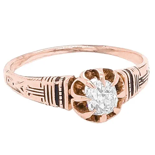 Rings GB Like Edwardian Jewelry Natural Earth Mined Diamond Engagement Ring Cushion Cut